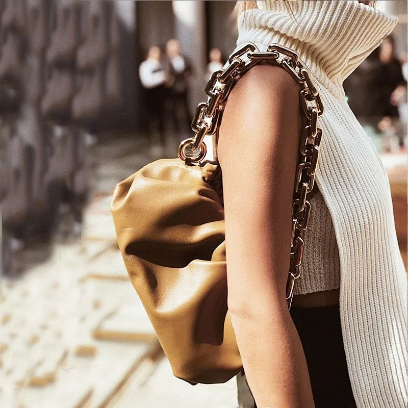 Soft Leather Women's Cloud Bag