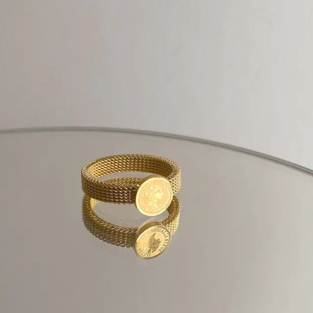 Women's Plated Trendy Adjustable Ring