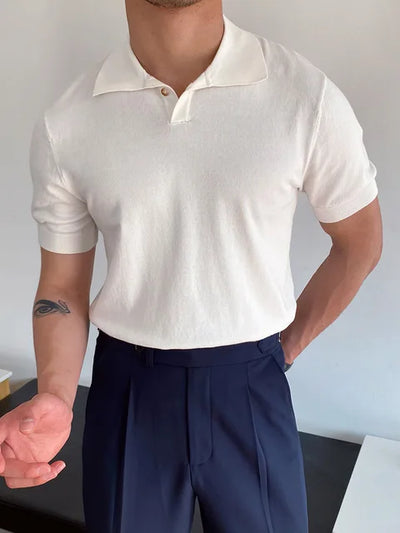 Summer Men Fashion Short Sleeve Polo Shirts