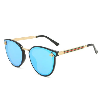 Fashion Bee Sunglasses: Retro Round UV Vintage Glasses