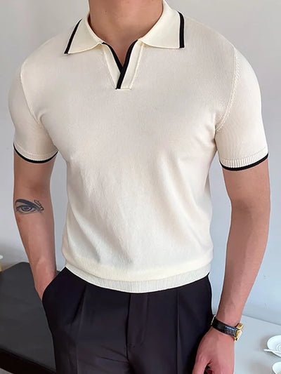 Summer Men Fashion Short Sleeve Polo Shirts