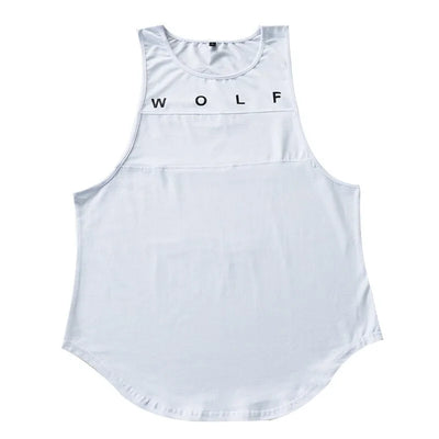 Men's Fashion Letter Print Tank Top: High-Quality Cotton Sleeveless Vest