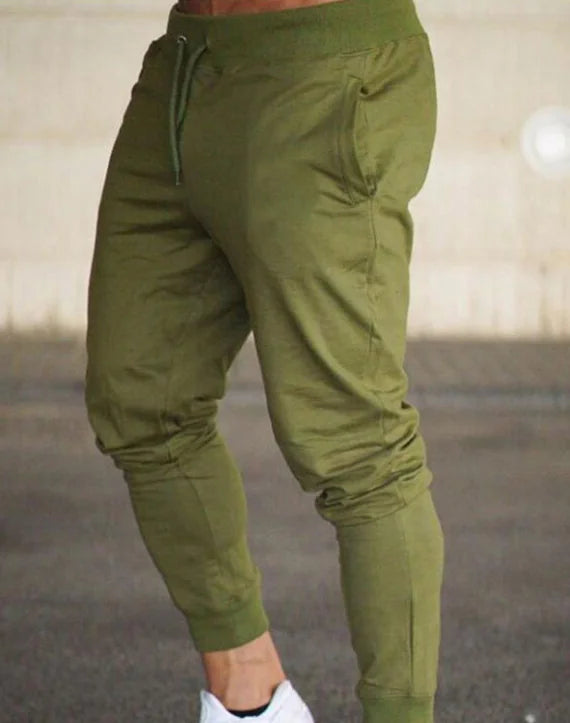 Men's Fitness Muscle Gray Jogger Pants