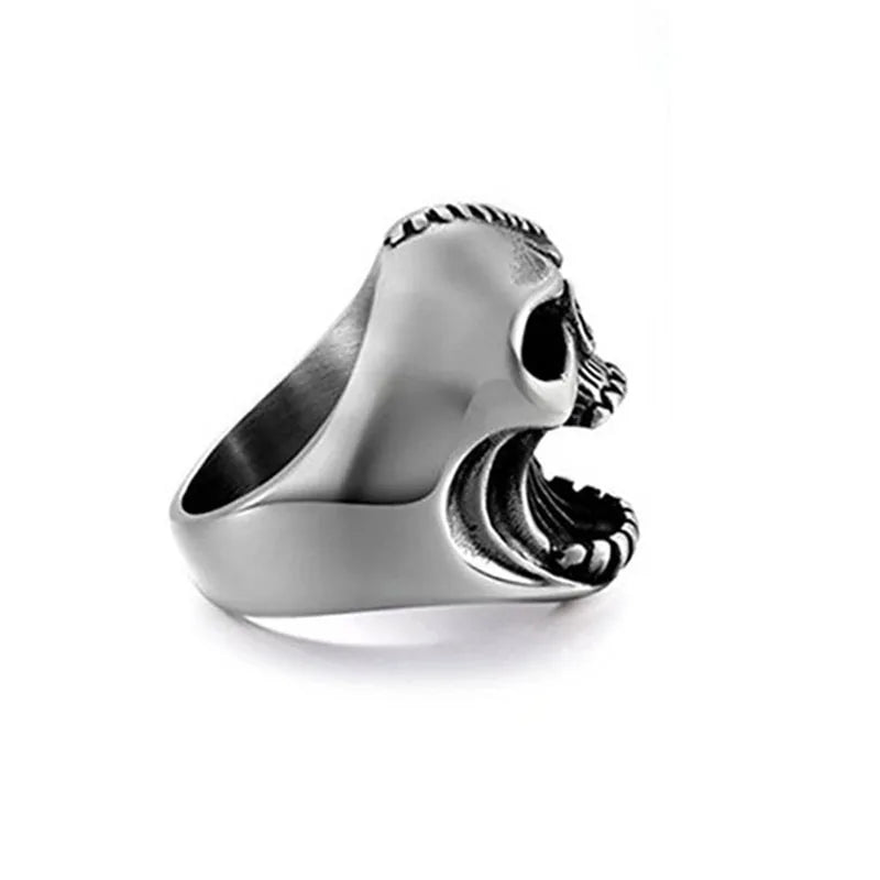 Punk Skull Head Bottle Opener Ring