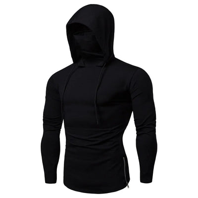 Men's Running Fitness Hoodie with Mask