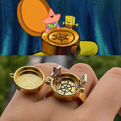 Fashion Golden BFF Friendship Ring