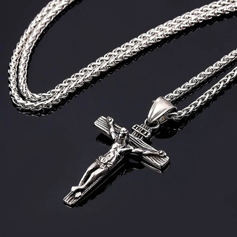 Gold Cross Chain Necklace