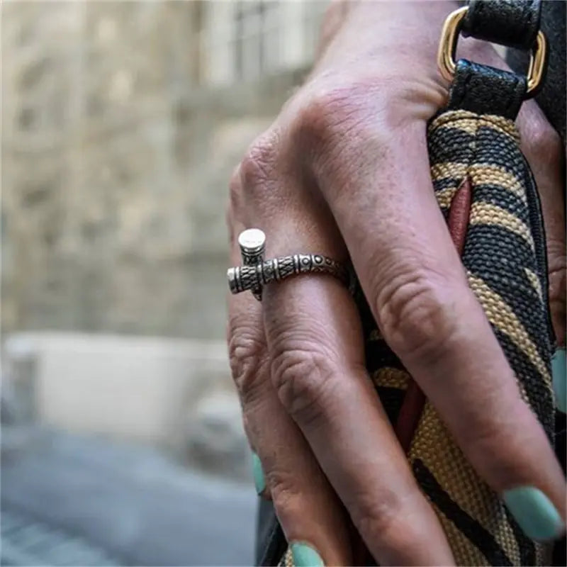 Women's Nordic Style Viking Amulet Symbol Pattern Ring