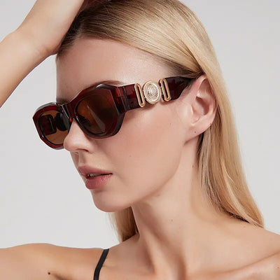 Lonsy Vintage Small Rectangle Sunglasses