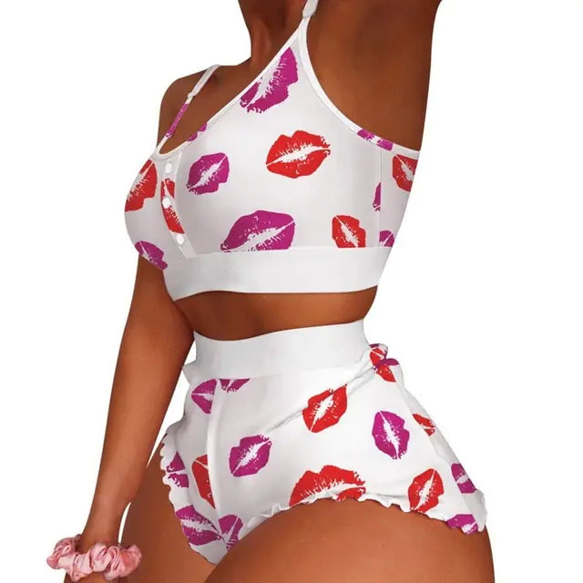 Women's Print Pajama Set