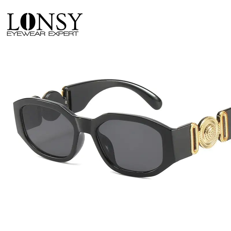 Lonsy Vintage Small Rectangle Sunglasses