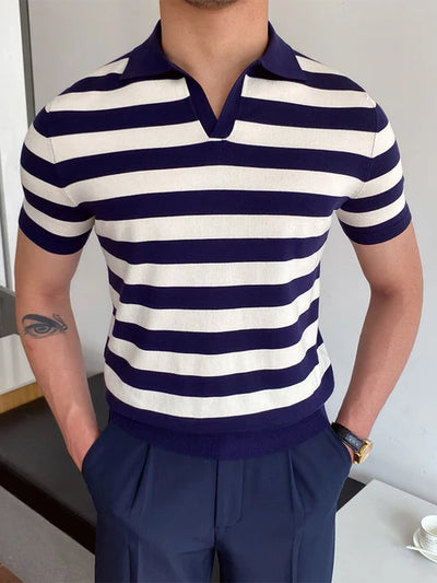 Summer Men Fashion Short Sleeve Polo Shirts