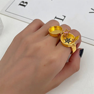 Fashion Golden BFF Friendship Ring