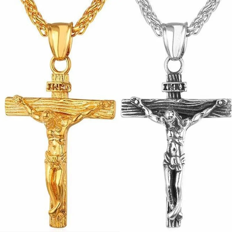 Gold Cross Chain Necklace