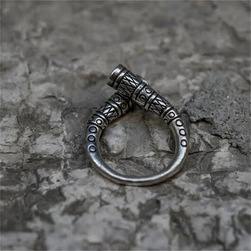 Women's Nordic Style Viking Amulet Symbol Pattern Ring