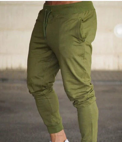 Men's Fitness Muscle Gray Jogger Pants