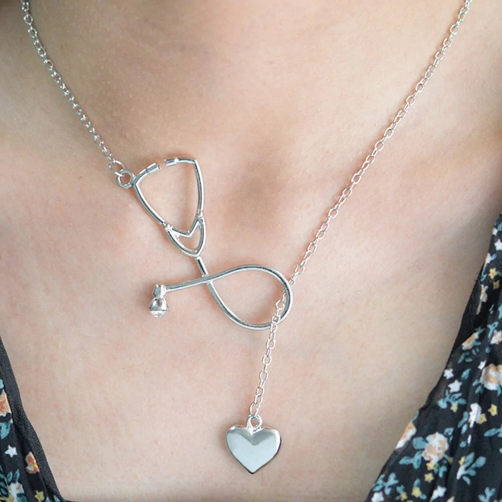Women Fashion Stethoscope Necklace
