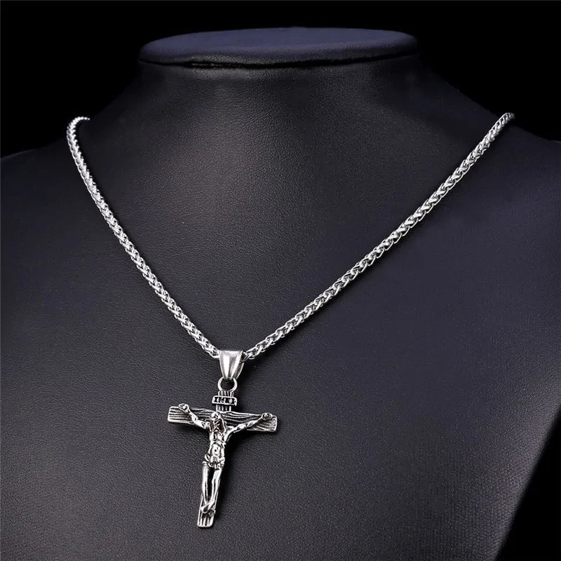 Gold Cross Chain Necklace