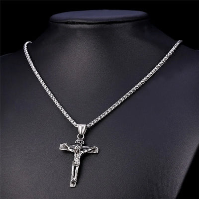 Gold Cross Chain Necklace