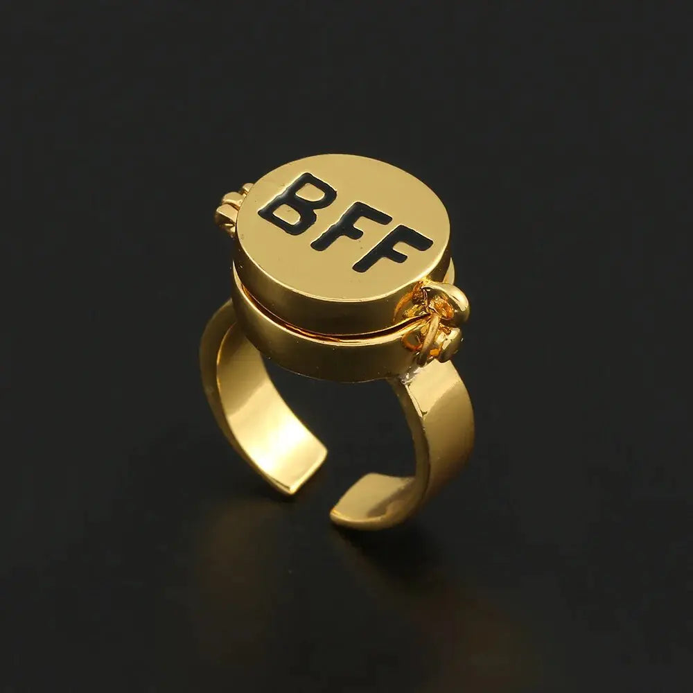 Fashion Golden BFF Friendship Ring
