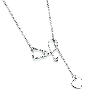Women Fashion Stethoscope Necklace