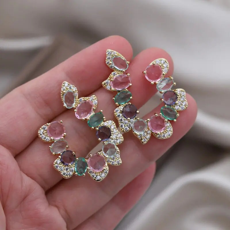Women Shinny Crystal Earring Fashion