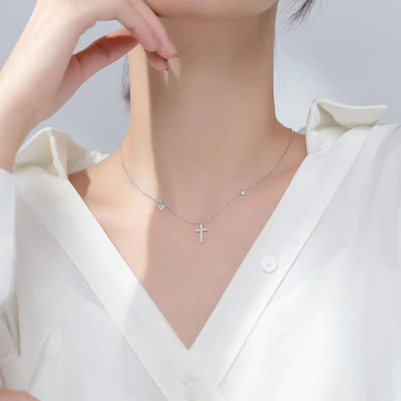 TrustDavis Women's Fashion 925 Sterling Silver Gold Plated Necklace