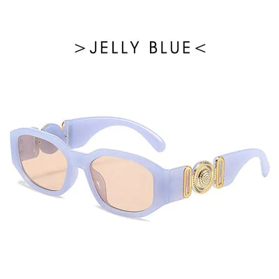 Lonsy Vintage Small Rectangle Sunglasses