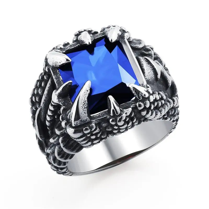 Jiayiqi Men's Stainless Steel Stone Ring
