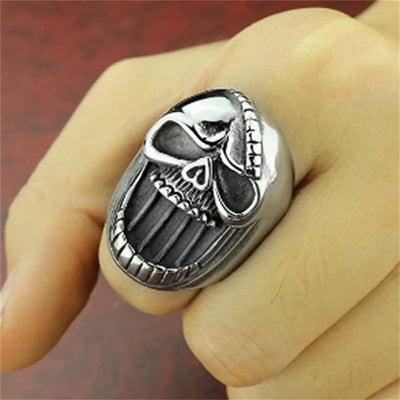Punk Skull Head Bottle Opener Ring