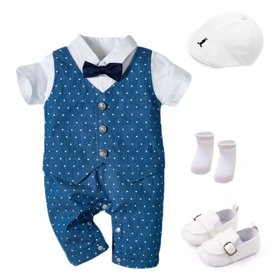 Baby Boy Formal Romper Suit