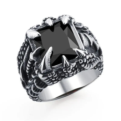 Jiayiqi Men's Stainless Steel Stone Ring