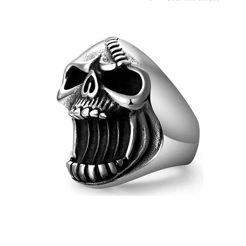 Punk Skull Head Bottle Opener Ring