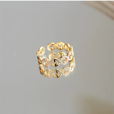 Women's Plated Trendy Adjustable Ring