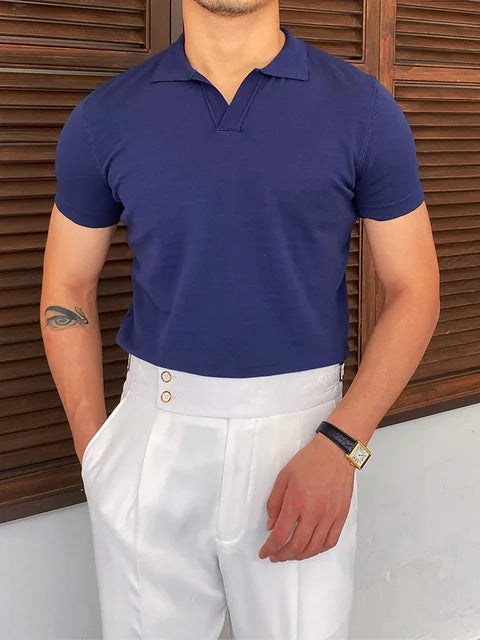 Summer Men Fashion Short Sleeve Polo Shirts