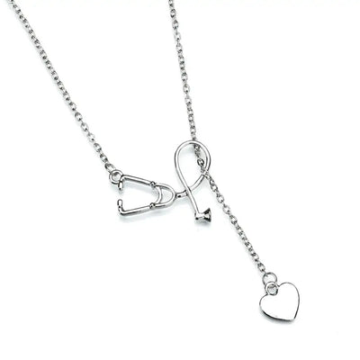 Women Fashion Stethoscope Necklace