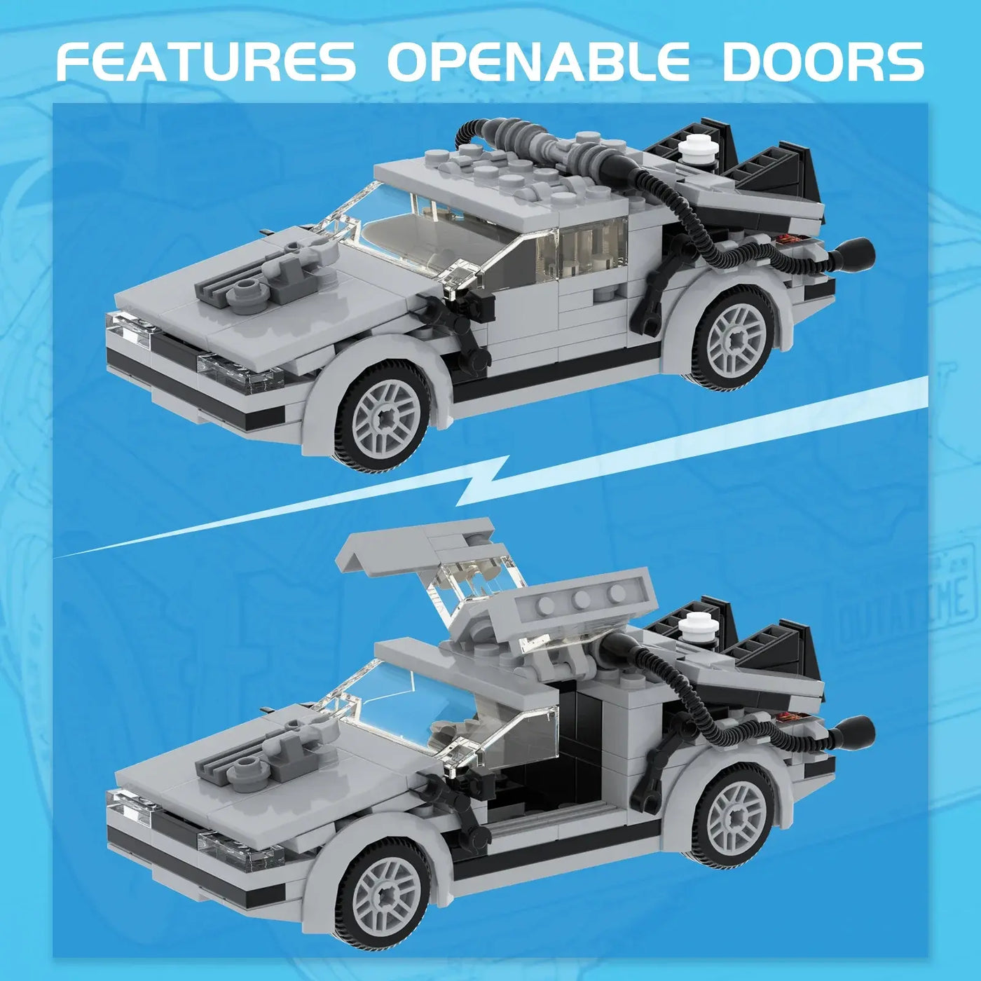Back to the Future Super Car Building Blocks