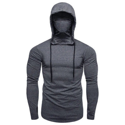 Men's Running Fitness Hoodie with Mask