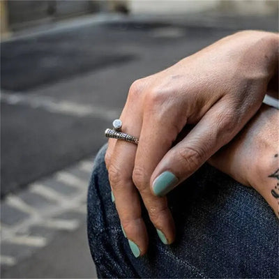 Women's Nordic Style Viking Amulet Symbol Pattern Ring