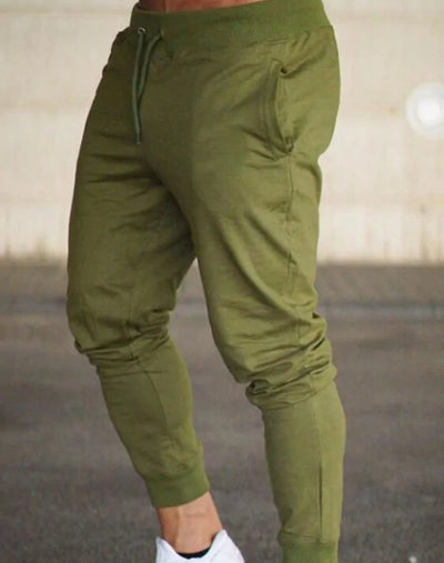 Men's Fitness Muscle Gray Jogger Pants