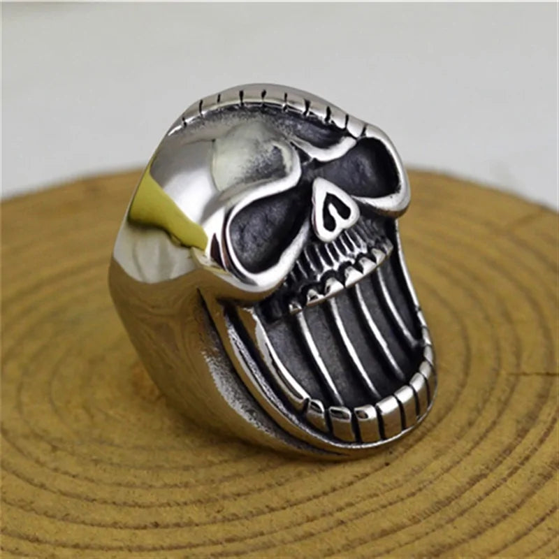 Punk Skull Head Bottle Opener Ring