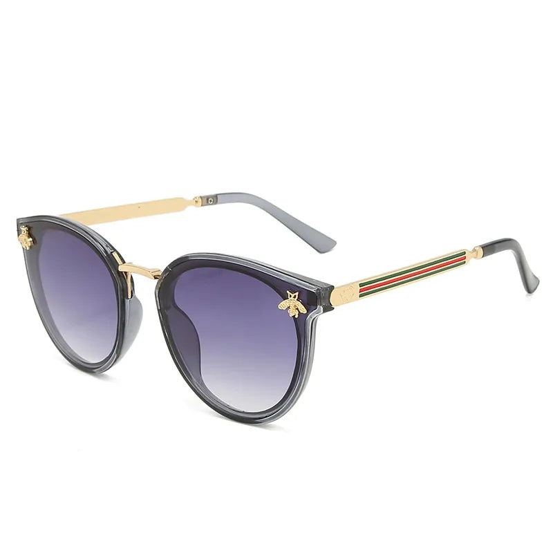 Fashion Bee Sunglasses: Retro Round UV Vintage Glasses