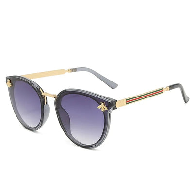 Fashion Bee Sunglasses: Retro Round UV Vintage Glasses