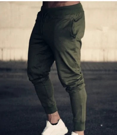 Men's Fitness Muscle Gray Jogger Pants