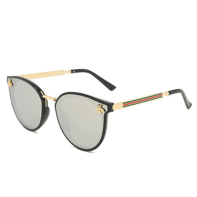 Fashion Bee Sunglasses: Retro Round UV Vintage Glasses