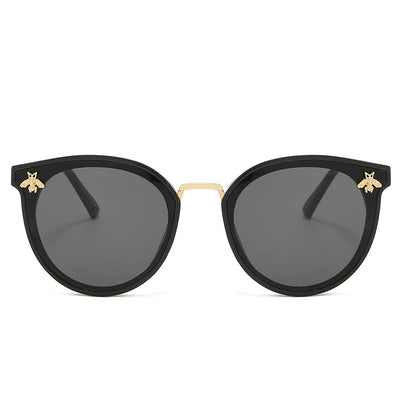 Fashion Bee Sunglasses: Retro Round UV Vintage Glasses