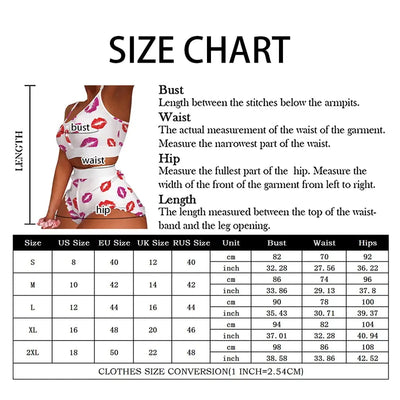 Women's Print Pajama Set