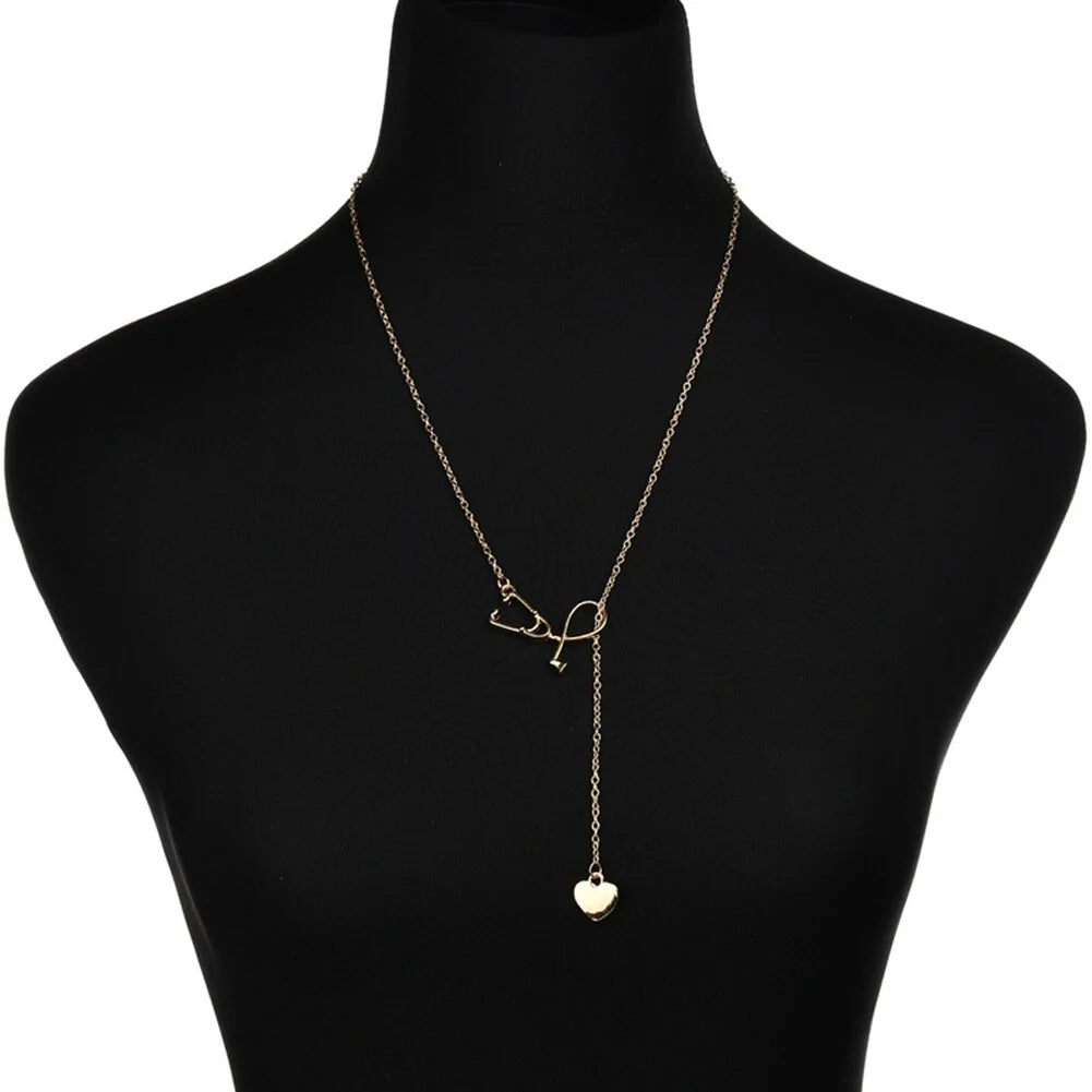 Women Fashion Stethoscope Necklace
